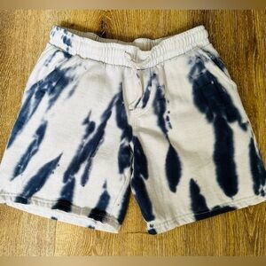 Ring of Fire Boys Blue & White Tie-Dyed Shorts//Boys Sz M